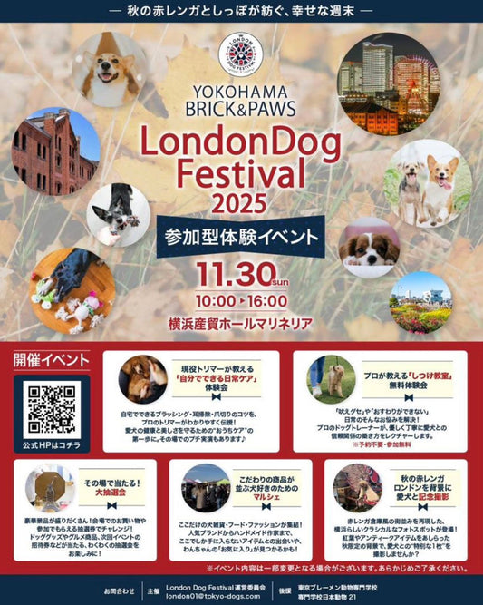 【イベント】11/30(日) 「London Dog Festival」出店！試食会を開催します！
